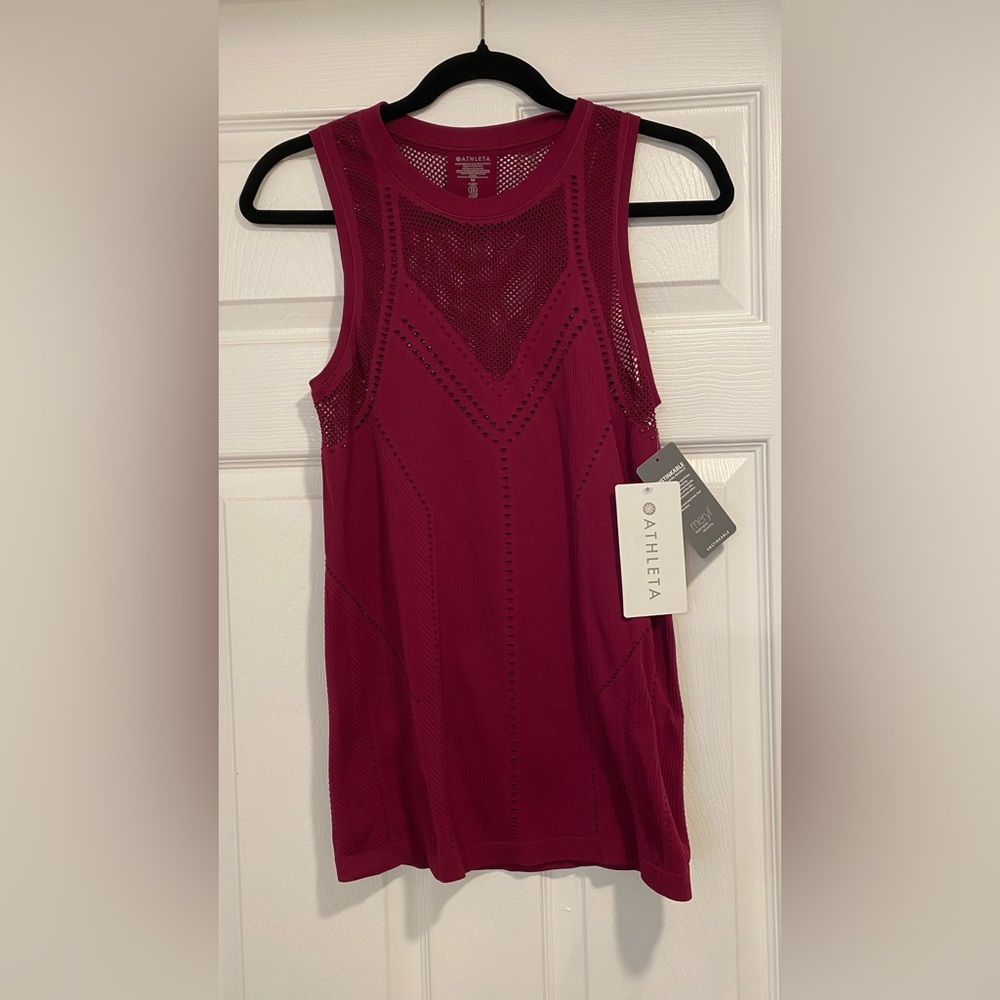 ATHLETA Oxygen Tank Top โข Mulberry โข Size M - Picture 5 of 5